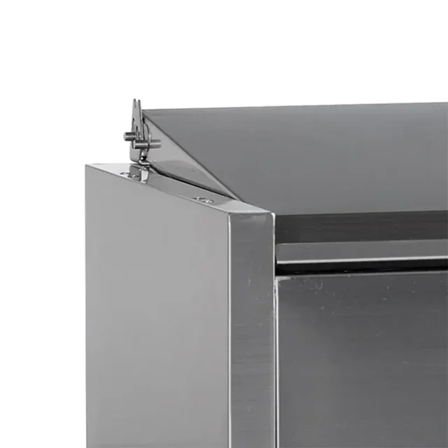 Countertop Saladette with Stainless Steel Lid - Static - 4 GN 1/3