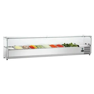 Saladette de Mostrador - 10 Cubetas Gastronorm 1/4