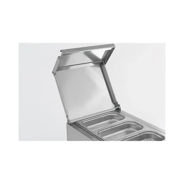 Saladette Refrigerata 1 Porta 109 Litri con 3 Bacinelle Gastronorm 1/1