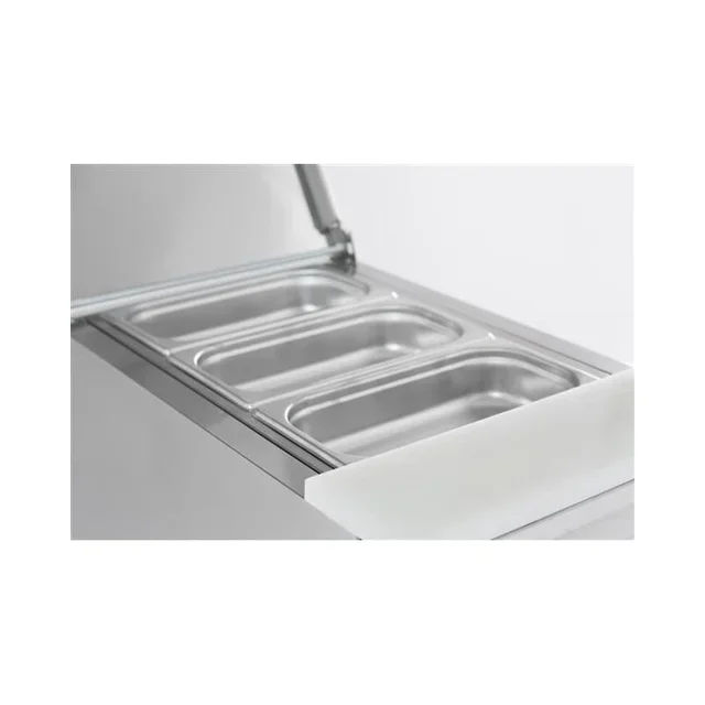 Saladette Refrigerata 1 Porta 109 Litri con 3 Bacinelle Gastronorm 1/1