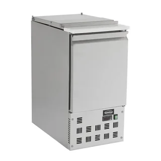 Saladette Refrigerata 1 Porta 109 Litri con 3 Bacinelle Gastronorm 1/1