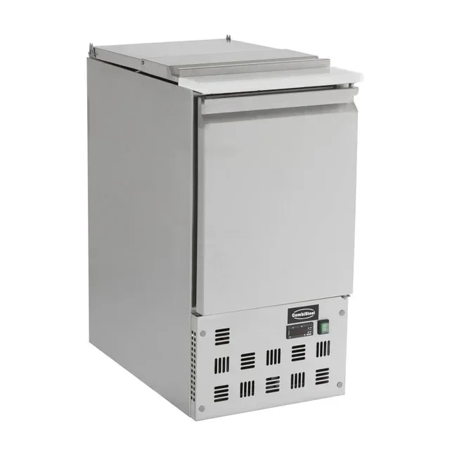 Saladette Refrigerata 1 Porta 109 Litri con 3 Bacinelle Gastronorm 1/1