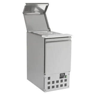 Saladette Refrigerata 1 Porta 109 Litri con 3 Bacinelle Gastronorm 1/1