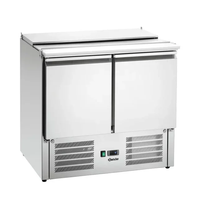 Saladette Refrigerada 2 Portas - 2 Cubas GN 1/1 + 3 Cubas GN 1/6 - Balcão de Saladas