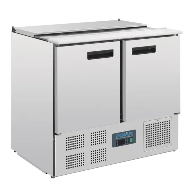 Saladette Refrigerada 240L - 2 Cubas GN 1/1 + 2 Cubas GN 1/4 - Com Tampa de Vidro