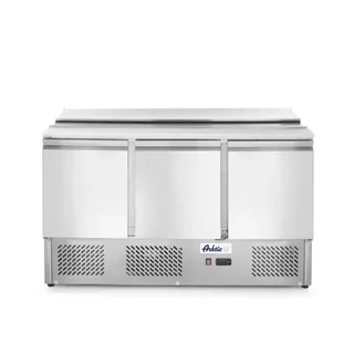 Saladette Refrigerada 3 Puertas - Capacidad 380 Litros - 4 Cubetas Gastronorm GN 1/1