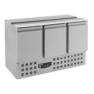 Refrigerated Saladette 368L 3 Doors - 4 GN 1/1 Pans - Standard Depth