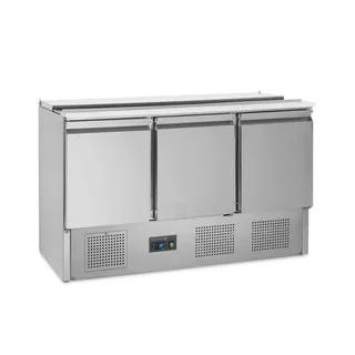 Saladette Refrigerata Professionale 368L - 3 Porte in Acciaio Inox - Compatibile GN 1/1