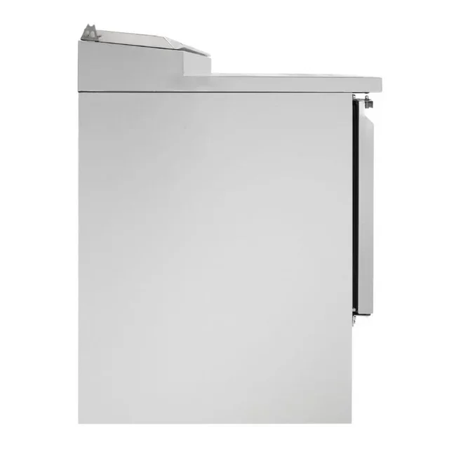 Saladette Refrigerada 3 Portas Corrediças com Tampa de Vidro - Capacidade 8 Cubas Gastronorm 1/6