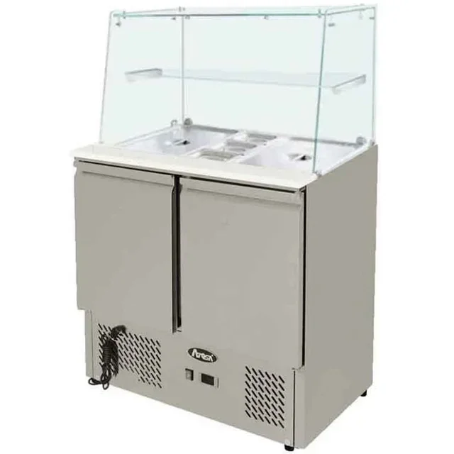 Saladette Refrigerada 300L - 2 Cubas GN 1/1 e 3 Cubas GN 1/6