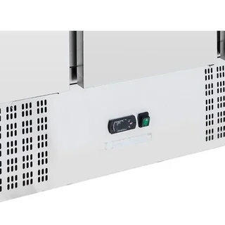 Refrigerated Saladette 4 GN 1/1 Pans - 3 Glass Doors