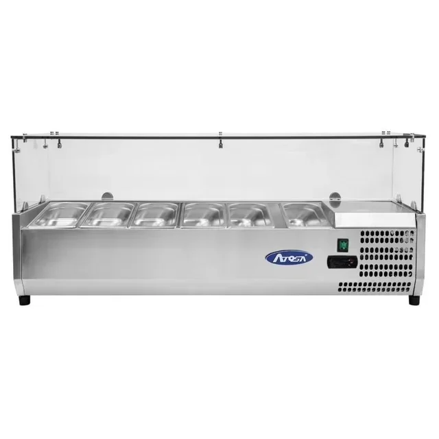 Countertop Saladette 6 GN 1/3 Pans - Width 140 cm