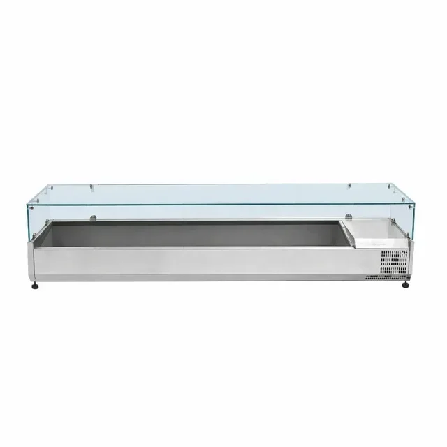 Countertop Refrigerated Display Case 9 GN 1/3 Pans - Professional Saladette