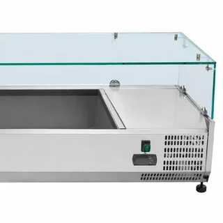 Vetrina Refrigerata da Banco 9 Bacinelle GN 1/3 - Saladetta Professionale