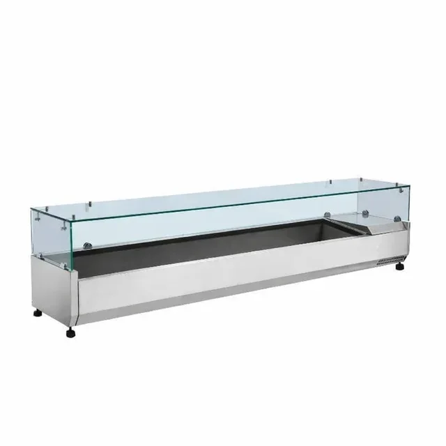 Countertop Refrigerated Display Case 9 GN 1/3 Pans - Professional Saladette
