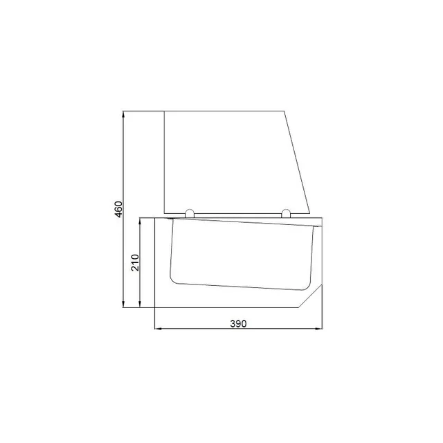 Table Top Saladette 10 Gastronorm 1/3 Pans