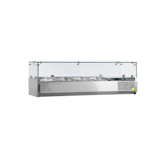 Saladette da Banco - Refrigerazione Statica - 5 Bacinelle GN 1/4 - Capacità 32 Litri