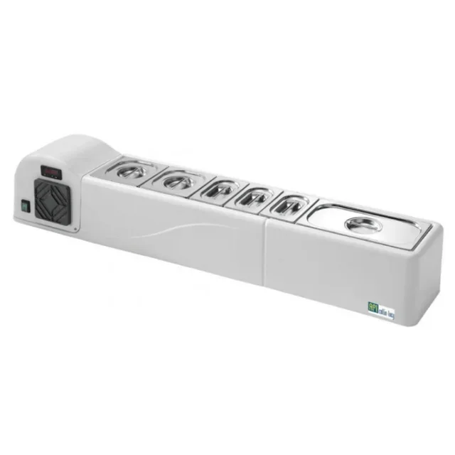 Countertop Refrigerated Saladette - 6 Gastronorm 1/6 Pans