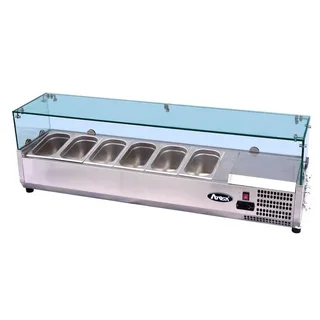 Refrigerated Display Saladette 8 GN 1/3 Pans - Width 1800 mm