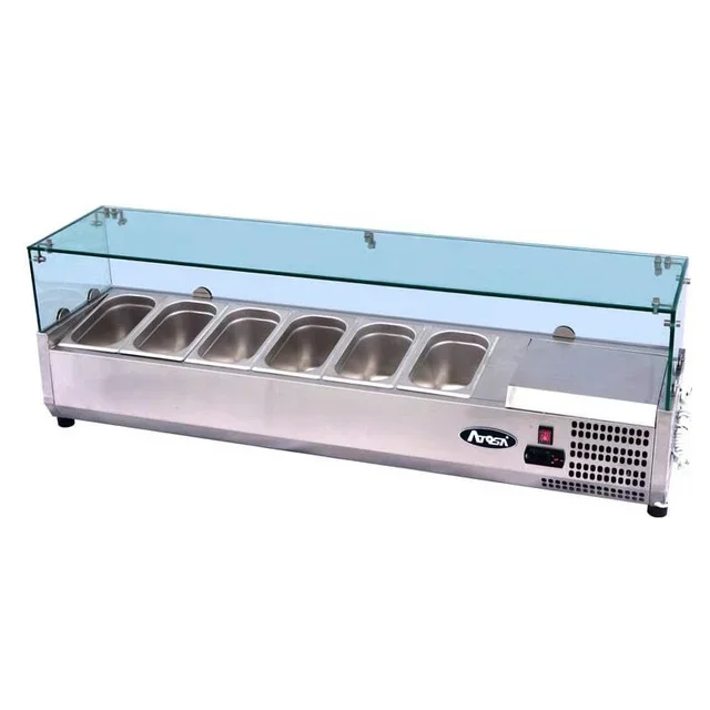 Refrigerated Display Saladette 8 GN 1/3 Pans - Width 1800 mm