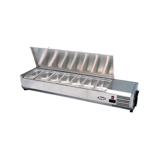 Refrigerated Display Saladette 8 GN 1/3 Pans - Width 1800 mm
