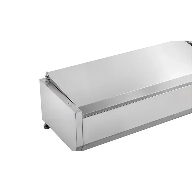 Countertop Refrigerated Saladette with Stainless Steel Lid - 9 GN 1/3 Gastronorm Pans