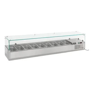 Countertop Refrigerated Saladette - 9 GN 1/3 Pans