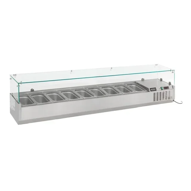 Countertop Refrigerated Saladette - 9 GN 1/3 Pans