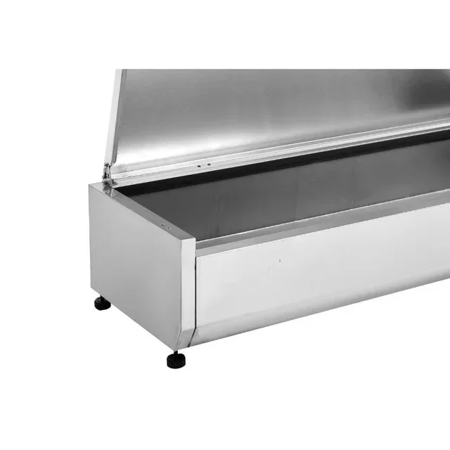 Refrigerated Countertop Saladette with Stainless Steel Lid - 6 GN 1/3 Containers