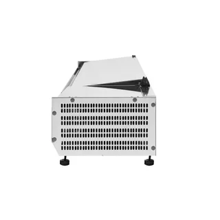 Countertop Refrigerated Saladette with Stainless Steel Lid - 7 GN 1/3 Pans