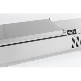 Refrigerated Countertop Saladette 9 GN 1/3 Pans - Stainless Steel Lid
