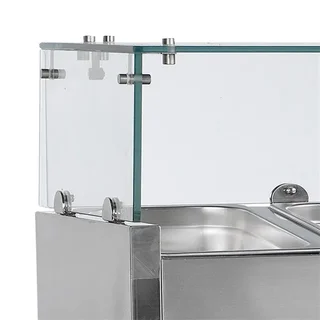 Saladette Refrigerata da Banco - Raffreddamento Statico - 6 Vaschette GN 1/4 - Capacità 40 Litri
