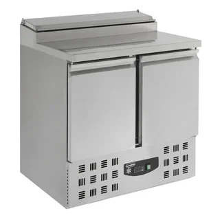 Saladette Refrigerada Profissional 2 Portas com 5 Cubas Gastronorm GN 1/6