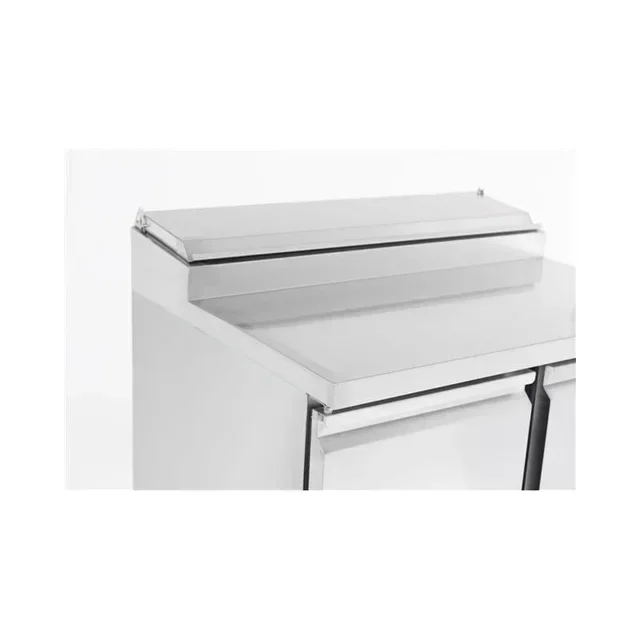 Saladette Refrigerada Profissional 2 Portas com 5 Cubas Gastronorm GN 1/6