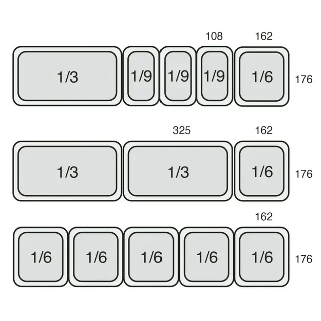 Saladette Refrigerata 2 Porte in Acciaio Inox - Capacità 201 Litri - 5 Bacinelle GN 1/6 - Formato GN 1/1
