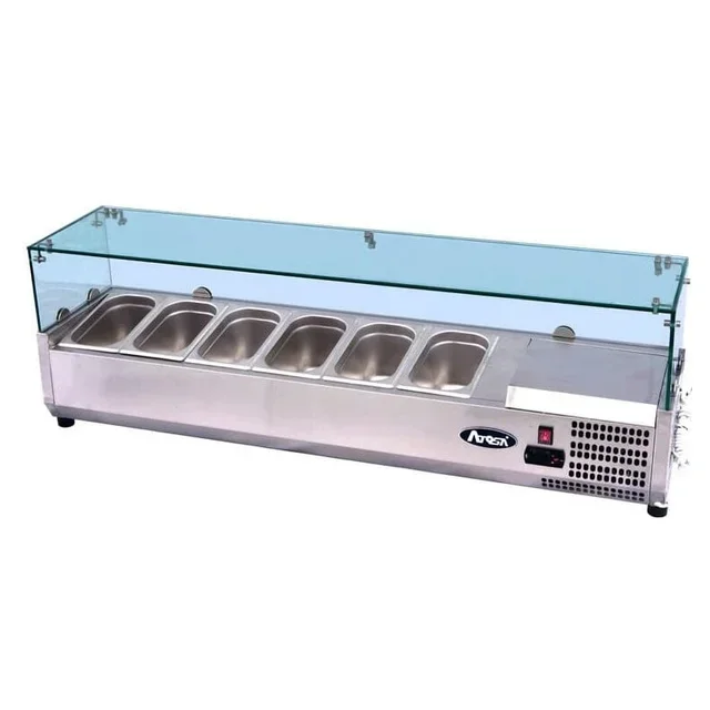 Refrigerated Countertop Saladette 4 GN 1/3 Pans - Width 120 cm