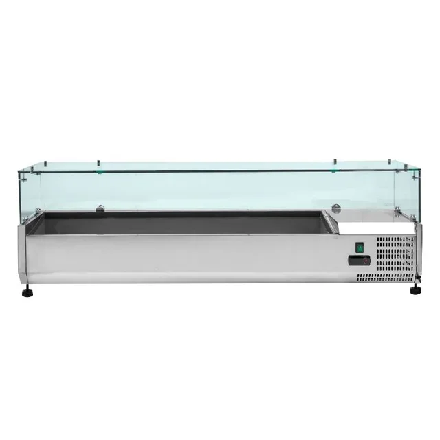 Countertop Refrigerated Display Case - 5 GN 1/3 Pans and 1 GN 1/2 Pan