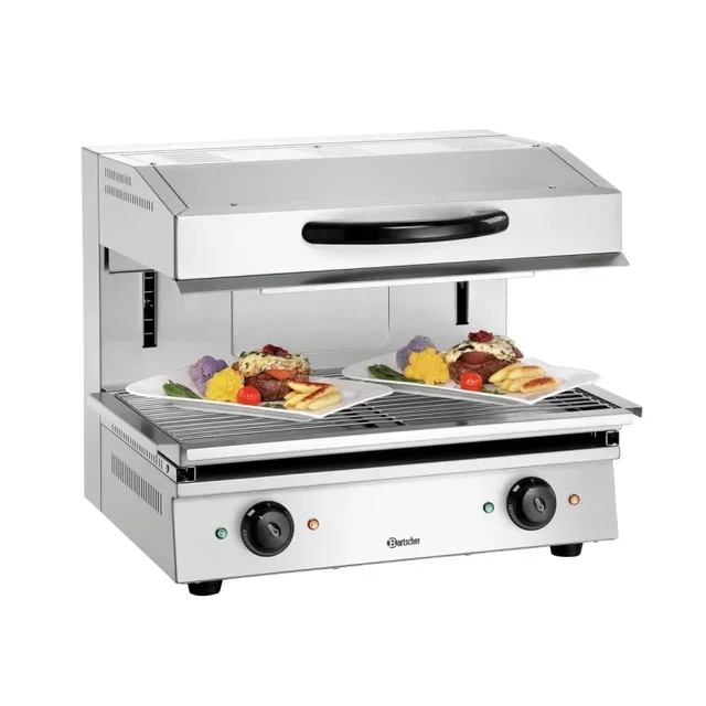 Professional Electric Salamander Lift 600-2Z - Double Heating Zone