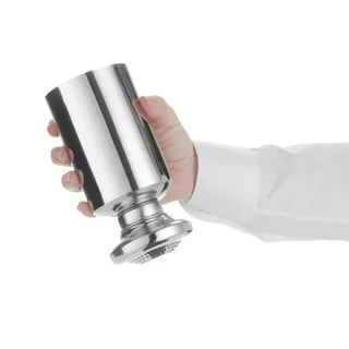 Salero de Acero Inoxidable con Tapa Roscada - Diámetro 80 mm