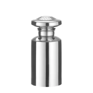 Salero de Acero Inoxidable con Tapa Roscada - Diámetro 80 mm