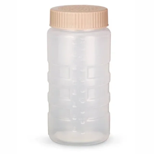 Saupoudreuse Plastique Transparent 470ml - Trous Fins pour Sucre Farine