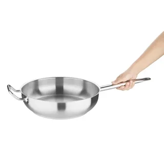 Professional Stainless Steel Sauté Pan - 30 cm Diameter