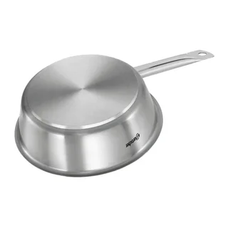 Stainless Steel Sauté Pan Ø 24 cm - High-Sided Frying Pan with Sloped Edges