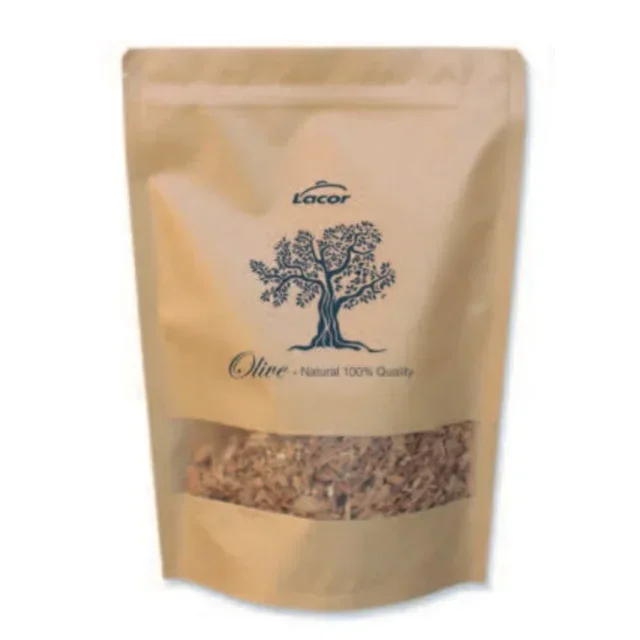 Serragem de Madeira de Oliveira Natural para Defumador - 600 Gramas