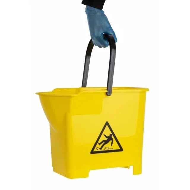 Yellow Mop Bucket with Wringer System