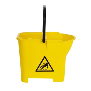 Yellow Mop Bucket with Wringer System