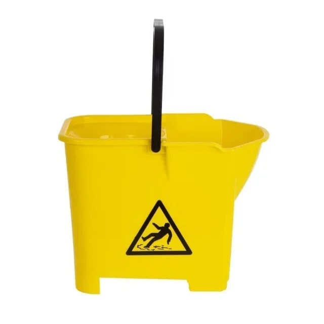 Yellow Mop Bucket with Wringer System