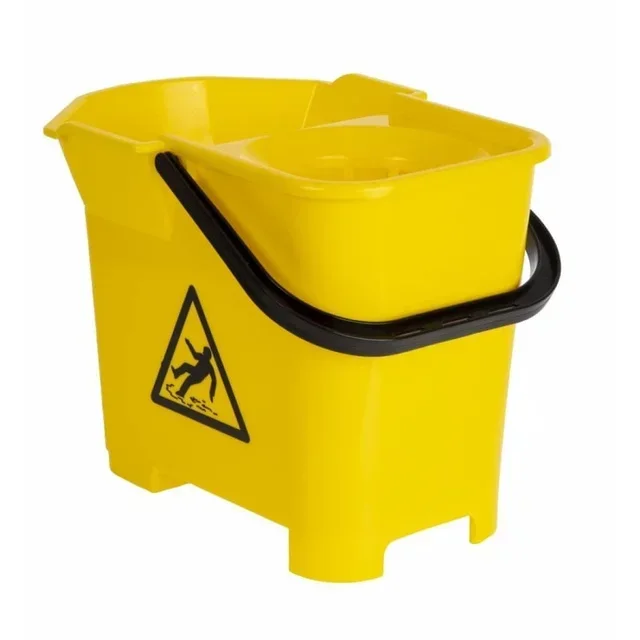 Yellow Mop Bucket with Wringer System
