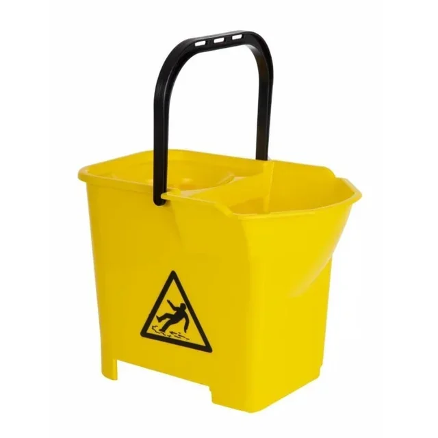 Yellow Mop Bucket with Wringer System