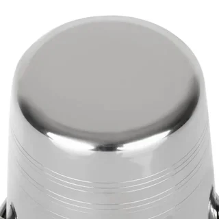 Balde de Gelo em Aço Inoxidável com Alças e Estrias - Capacidade 1,05 L